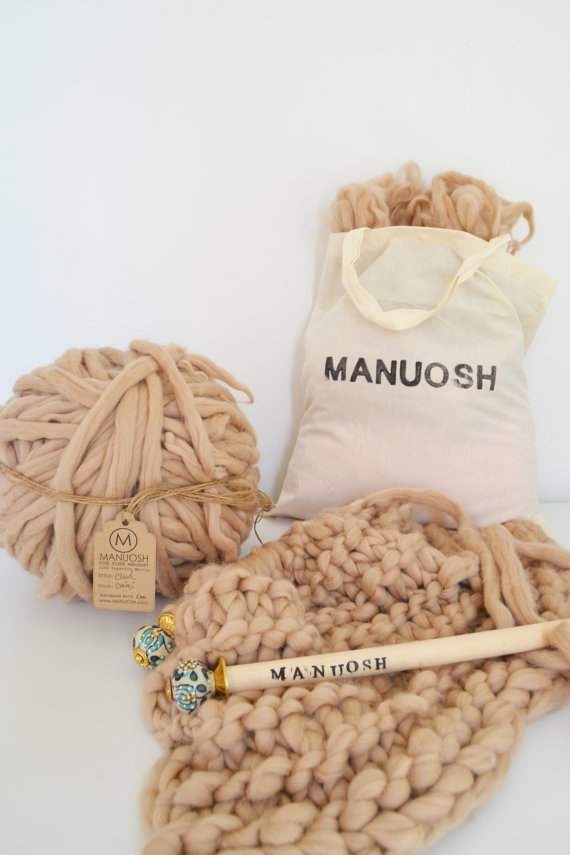 DIY Large Merino Throw Blanket Kit 35×70 – MANUOSH