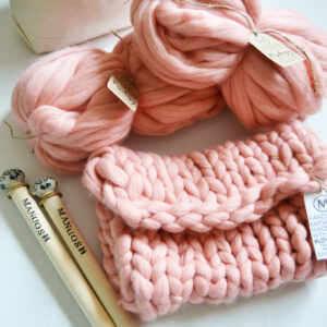 DIY Super Chunky Merino Wool Foldover Clutch Knit Kit