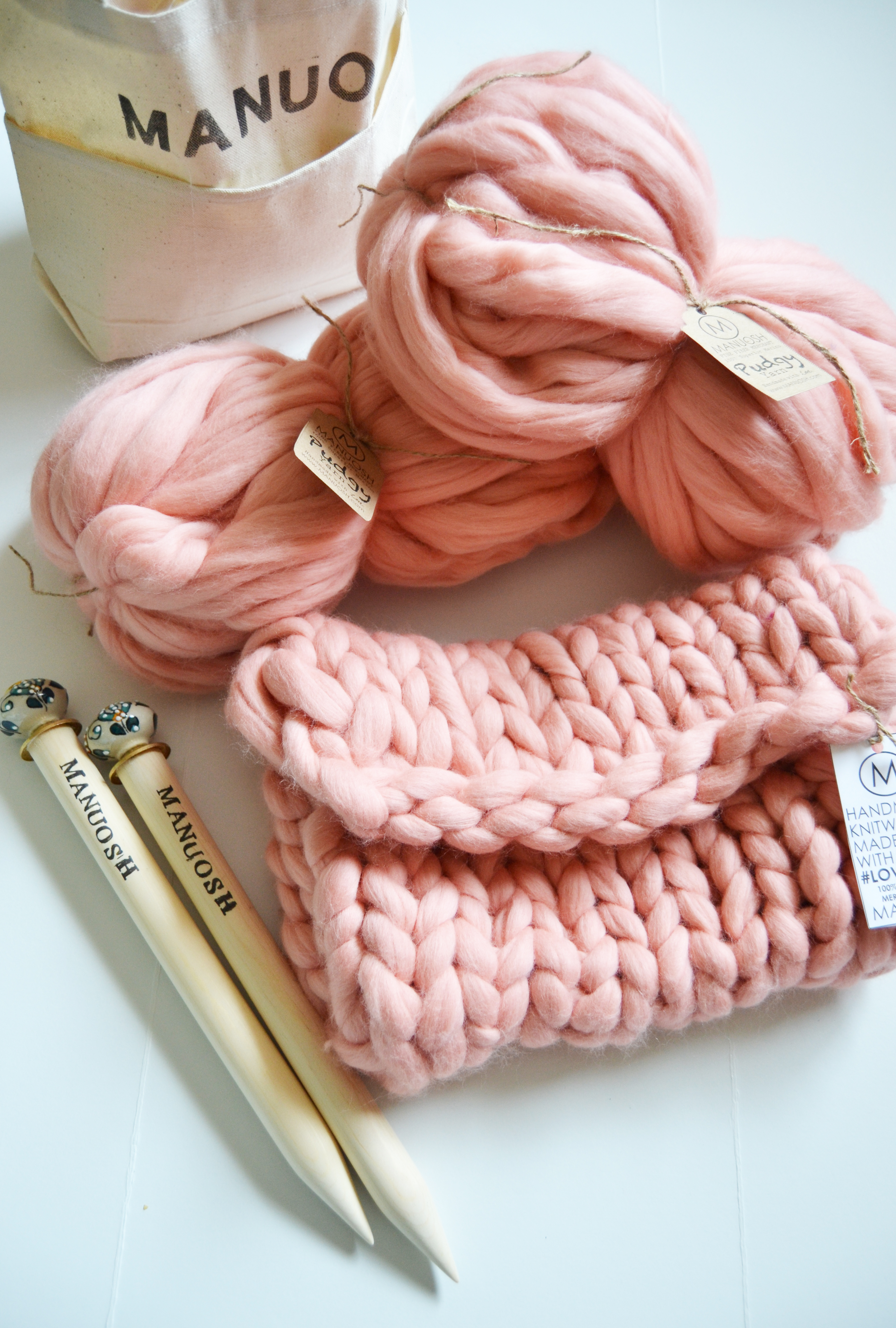 DIY Super Chunky Merino Wool Foldover Clutch Knit Kit – MANUOSH