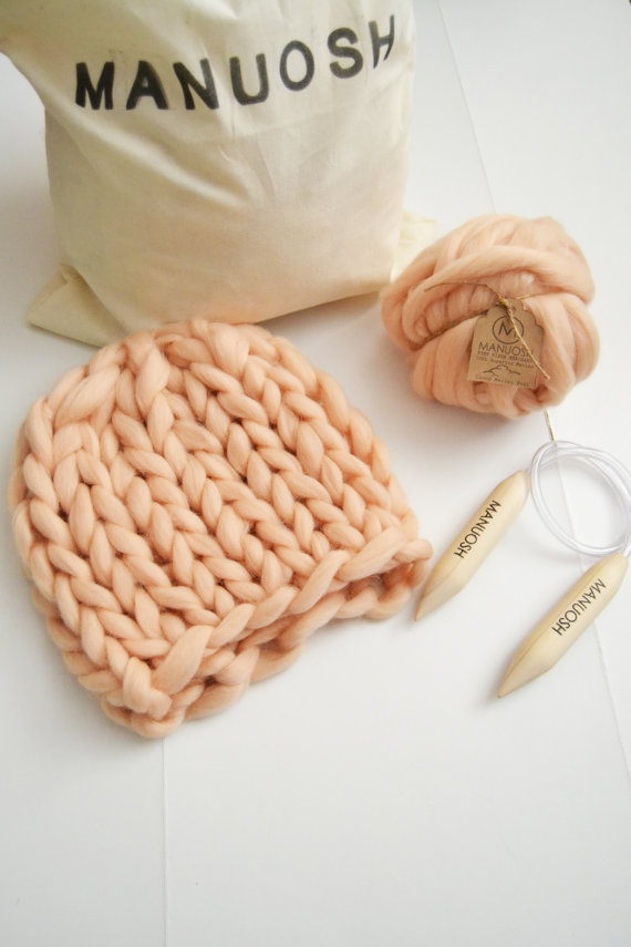 DIY Super Chunky Merino Wool Foldover Clutch Knit Kit – MANUOSH