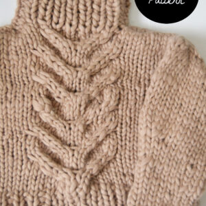 Barbarella (Cropped Cable Knit )- Knit Pattern  (Copy)