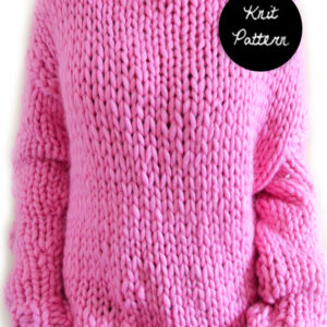 Boyfriend Sweater - Knit Pattern