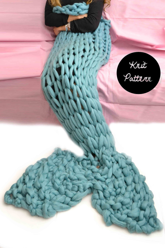 Mermaid Tail Knit Pattern